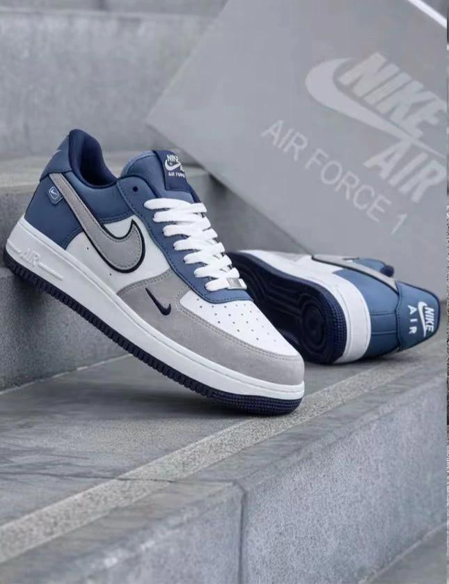 Nıke Airforce Premıum Beyaz Gri Mavi